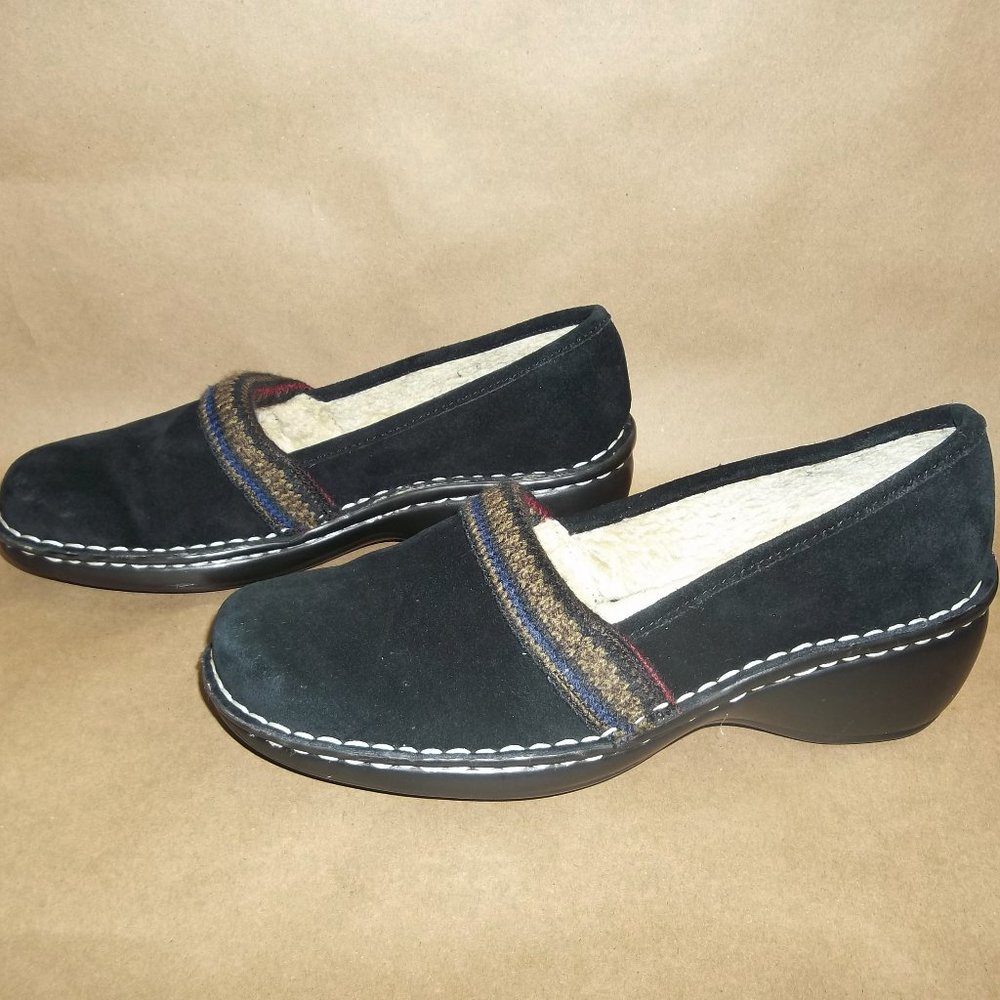 Naturalizer Suri Size 9M Black Clog Leather Women Slippers leather upper     Cl3